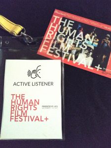 Badge from JAYU Human Rights Film Festival
